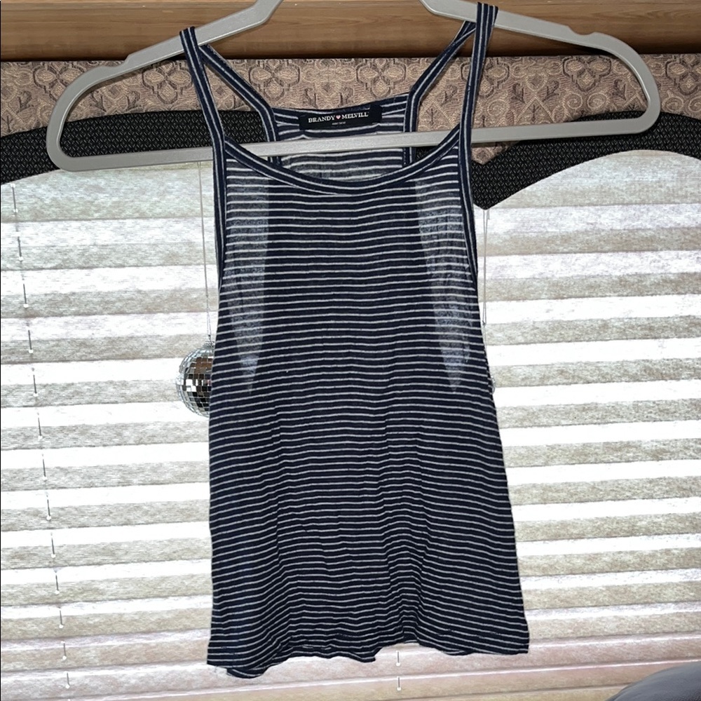 Brandy Melville Striped Crop Tank Top